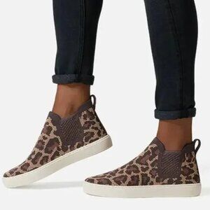 Rothy's Cheetah Chelsea Slip On Sneaker size 7.5